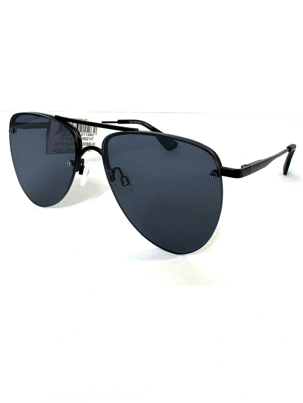 LE SPECS The Prince Matte Black Smoke Mono Sunglasses